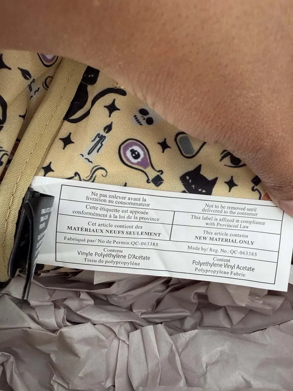 Loungefly Backpack, Disney Hocus Pocus Beige NEW